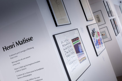 Photo de l'exposition de Colin à Matisse