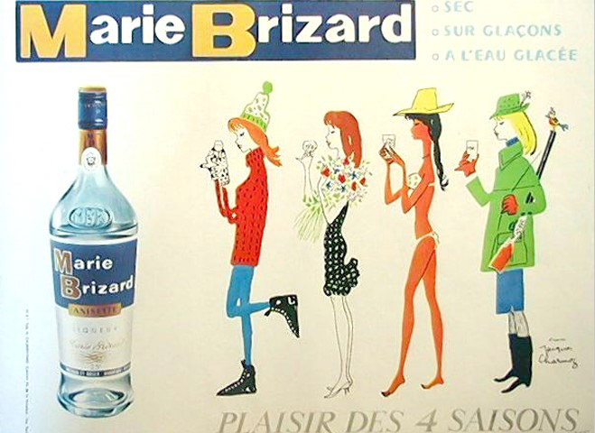 Affiche Marie Brizard 1961